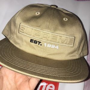 SUPREME HAT IN TAN BRAND NEW